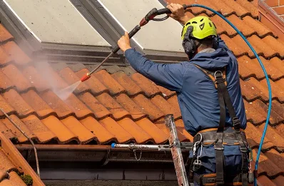 Démoussage et hydrofuge de toiture au Châtellier